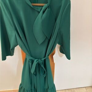 Eloquii Emerald 3/4 Sleeve Dress